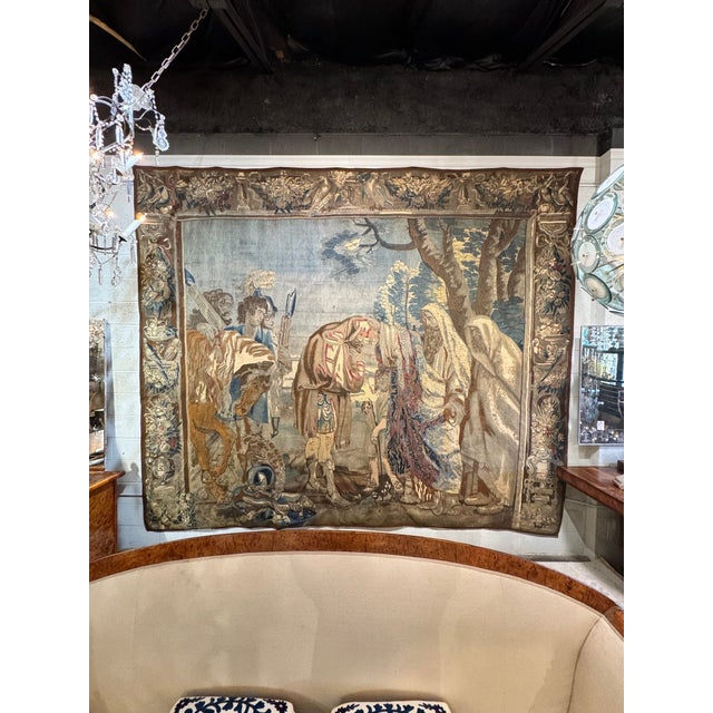 17th C. Flemish Religious Tapestry After Rubens For Sale - Image 10 of 10