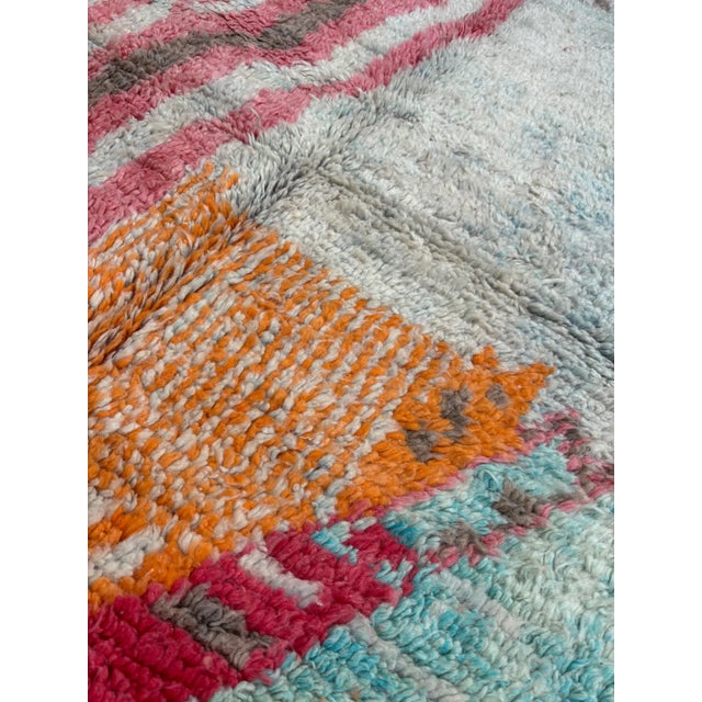 Boho Chic Moroccan Boujaad Wool Rug – | Colorful Moroccan Berber Carpet | Authentic Moroccan Interior Rug Elevate your...