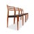Vintage Niels Otto Møller 78 Dining Chairs in Solid Teak Set of 4 For Sale - Image 10 of 10