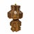 Tan Vintage Mid Century Pinwheel and Hearts Design Popsicle Stick Lamp For Sale - Image 8 of 8