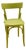 Green Side Chair in Wood For Sale