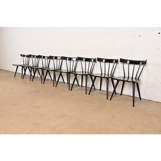 Mid-Century Modern Paul McCobb Planner Group Mid-Century Modern Spindle Back Dining Chairs, Set of Eight For Sale - Image 3 of 13