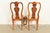 Queen Anne Solid Mahogany Dining Chairs by Stanley, Set of Four For Sale - Image 11 of 13