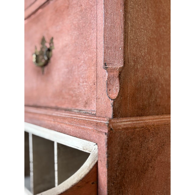 Antique George III Painted Secretaire Tallboy, 1790 For Sale - Image 4 of 11