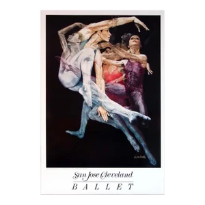 Vintage San Jose Cleveland Ballet Poster