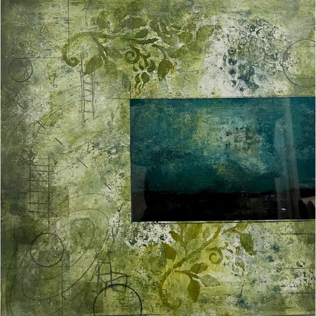 Cheryl Warrick (American, b. 1956), "Build a nest" 1998, Acrylic and mixed media painting on paper, Hand signed, titled...