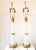 Pair of Antique Frence Louis Faceted Opaline and Guilt Table Lamps For Sale - Image 9 of 11