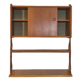 Scandinavian Modular Ergo Wall Shelves in Teak, 1960s For Sale
