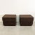 1970s Pair of Vintage Mid Century Modern Nightstands in Chocolate Cork For Sale - Image 5 of 11