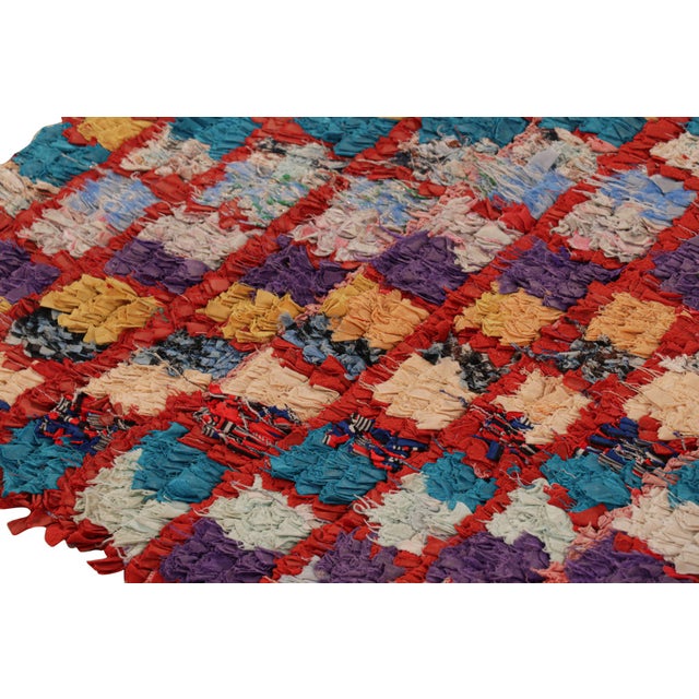 Traditional Vintage Moroccan Runner With Polychromatic Geometric Patterns, From Rug & Kilim For Sale - Image 3 of 7