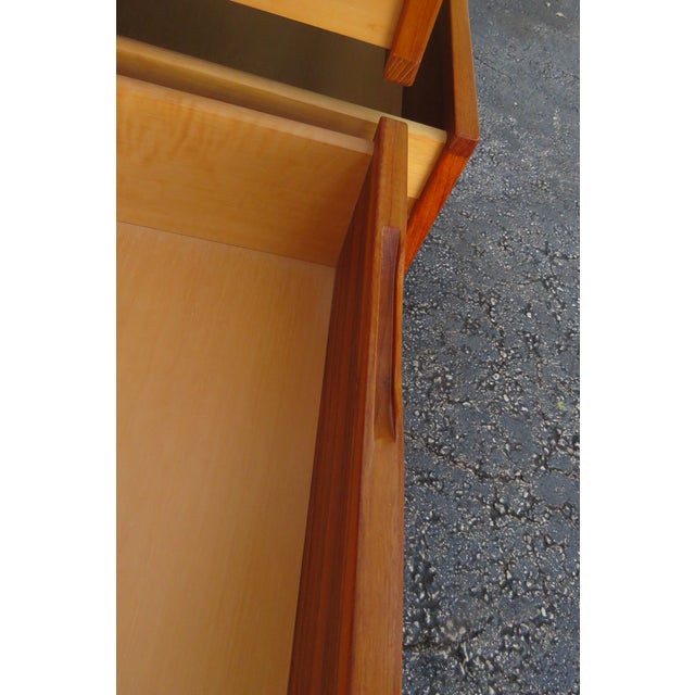 Mid Century Danish Modern Long Dresser Sideboard Tv Media Console For Sale - Image 12 of 12