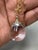 Syna Yellow GoldRock Crystal Drop Pendant with Diamonds For Sale - Image 4 of 6