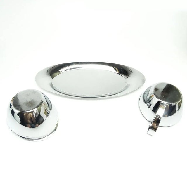 Pop-Art Sugar Bowl and Milk Jug, Sweden, 1960s, Set of 3 For Sale - Image 3 of 7