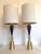 Set of 2 Contemporary Gold and Blue Murano Glass Table Lamp With Shade For Sale - Image 12 of 12