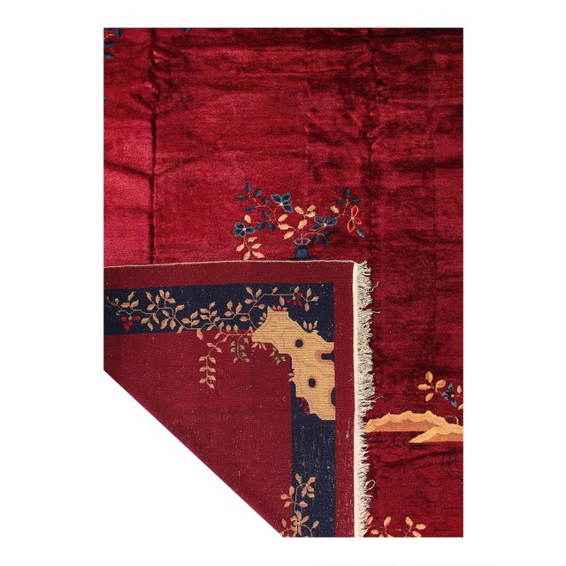 Traditional Pasargad DC Antique Chinese Art Deco Rug For Sale - Image 3 of 3