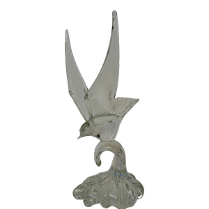 1980s Murano Seagull on Wave Sculpture