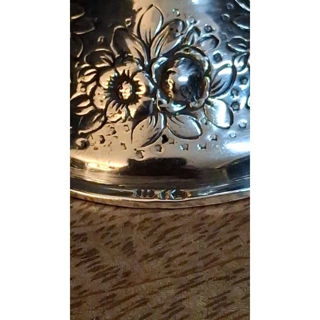 Antique German 800 Solid Silver Hexagonal Kiddush Cup Goblet Judaica Shabbat C1890 For Sale - Image 11 of 18