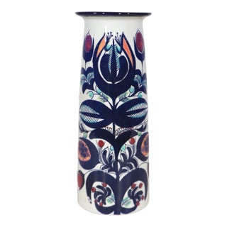 Mid Century Danish Modern Royal Copenhagen Tenera Fajance Vase by Berte Jessen For Sale