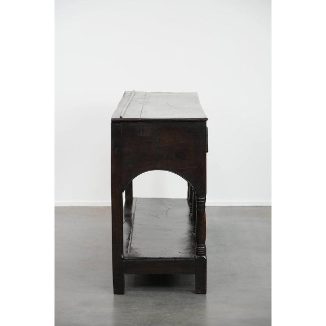 Antique English Side Table in Oak, 18th Century For Sale - Image 4 of 18