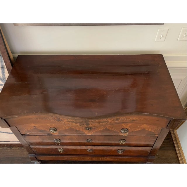 Early 19th-Century Biedermeier Marquetry Inlaid Chest of Drawers For Sale - Image 9 of 13