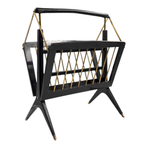 Mid-Century Modern Brass Magazine Rack, Ico E Luisa Parisi Italy 1950