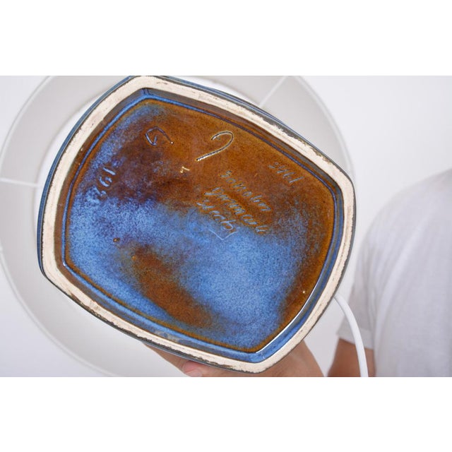 Mid-Century Blue Model 3461 Table Lamps by Einar Johansen for Soholm, 1960s, Set of 2 For Sale - Image 13 of 16