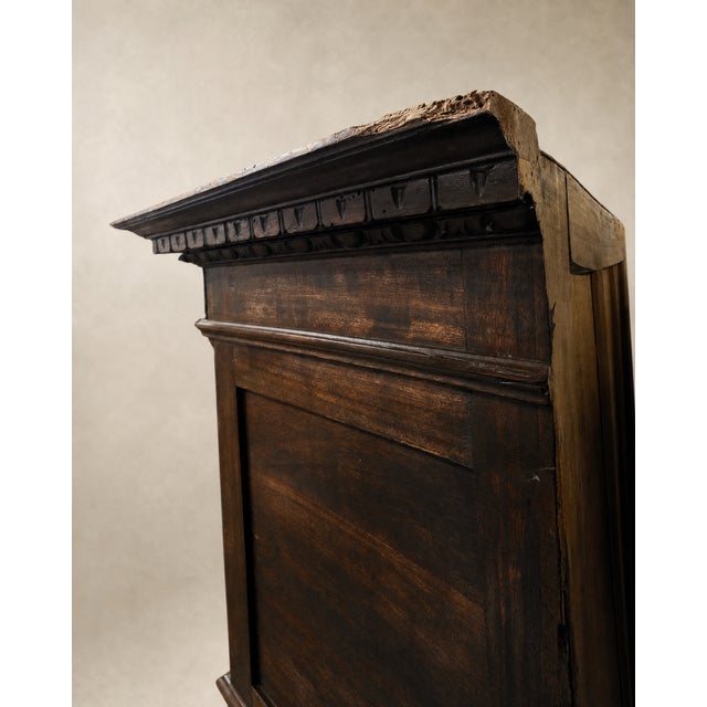 Late 19th Century French Renaissance Revival Carved Walnut Armoire Cabinet For Sale In Los Angeles - Image 6 of 8