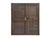 Wood Vintage Dark Brown Oriental Treasure Glass Doors Display Curio Stack Cabinet For Sale - Image 7 of 13