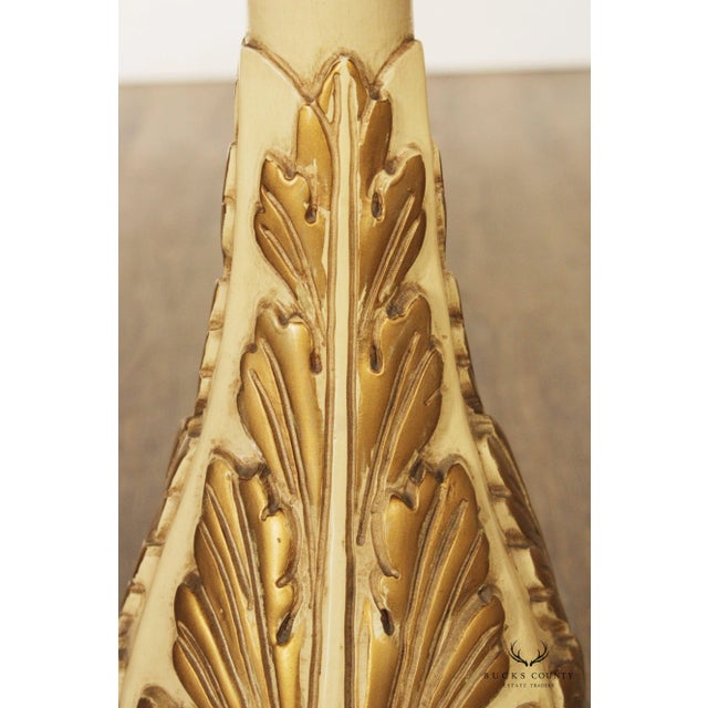 White Italian Florentine Style Marble Top Pedestal Occasional Table For Sale - Image 8 of 13