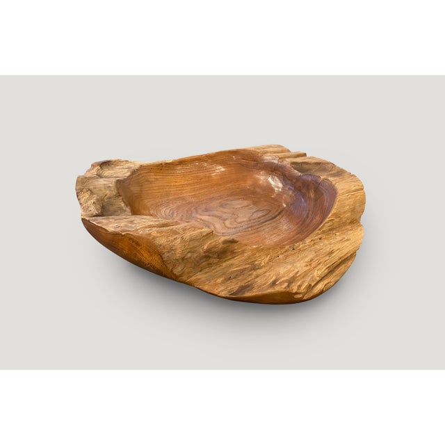 2010s Andrianna Shamaris Organic Teak Wood Vessel For Sale - Image 5 of 5