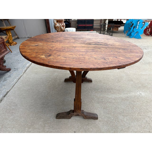 Wood 19th Century French Vigneron Wine Table For Sale - Image 7 of 13