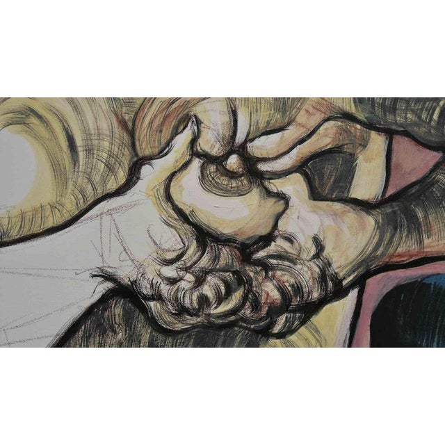 Contemporary Valeriya Shebelnichenko, Portale aperto nell'amplesso\., Acrylic on Canvas, 2022 For Sale - Image 3 of 5