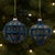 Bring a touch of classic elegance to your holiday décor with this set of Glass Round Ornaments. Each ornament measures 4...