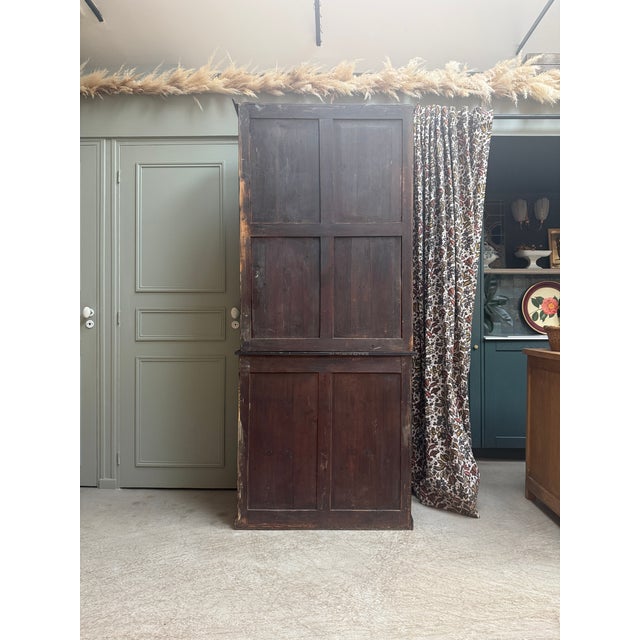 Antique Two-Part Black Buffet, 1890s For Sale - Image 10 of 15