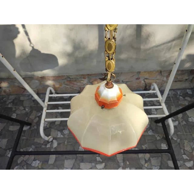 Art Deco Brass Lamp, 1920s For Sale - Image 6 of 8