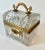 19th Century French Baccarat Diamond Cut Crystal Hinged Domed Box with Four Perfumes and Key For Sale - Image 5 of 12
