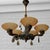 5-Arm Chandelier in Brass and Havana Glass, Sweden, 1930s For Sale - Image 3 of 10