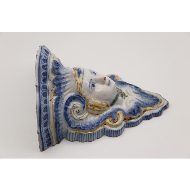 Ceramic 19th Century Italian Baroque Corbel, Faience, Earthenware For Sale - Image 7 of 17