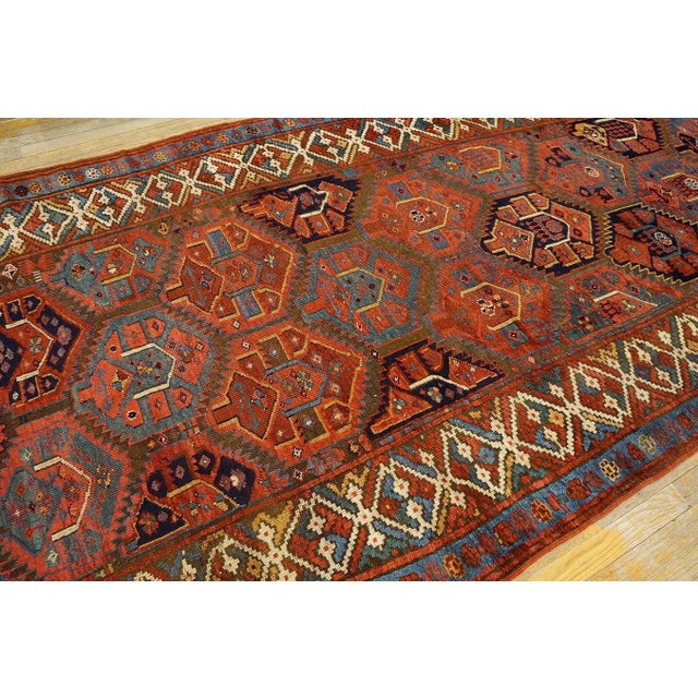 19th Century W. Persian Kurdish Carpet ( 5'' x 10'6'' - 152 x 320 ) For Sale - Image 11 of 12