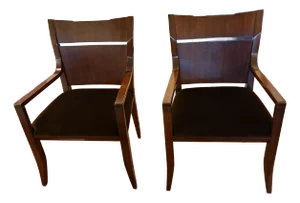 Bill Sofield for Baker Furniture Piedmont Arm Chairs- a Pair