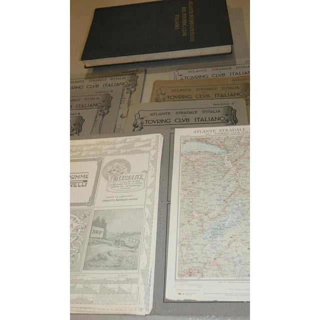 Bond Opera Cartographic, International Atlas of the Italian Touring Club with Dedication by Benito Mussolini, Italy 1927, Set of 9 For Sale - Image 12 of 18