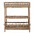 Wicker 3 Tier Accent Table in Natural For Sale
