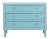 Three Drawer Storage Chest in Distressed Blue For Sale