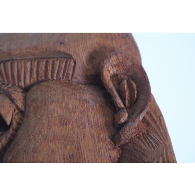 South Tyrolean Wooden Mask Grimace, 1960s For Sale - Image 4 of 18