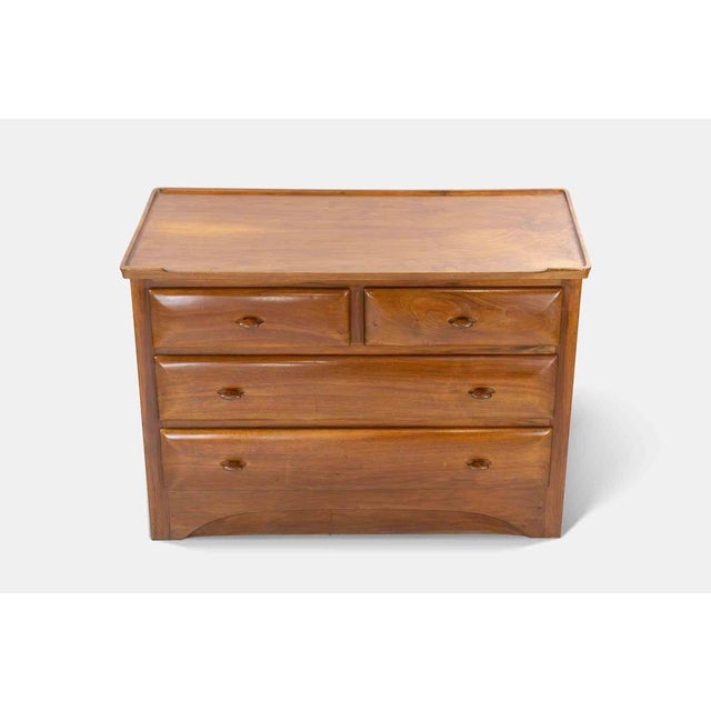 Stettin School Chest of Drawers in Walnut Wood, Italy, 1950s For Sale - Image 3 of 12