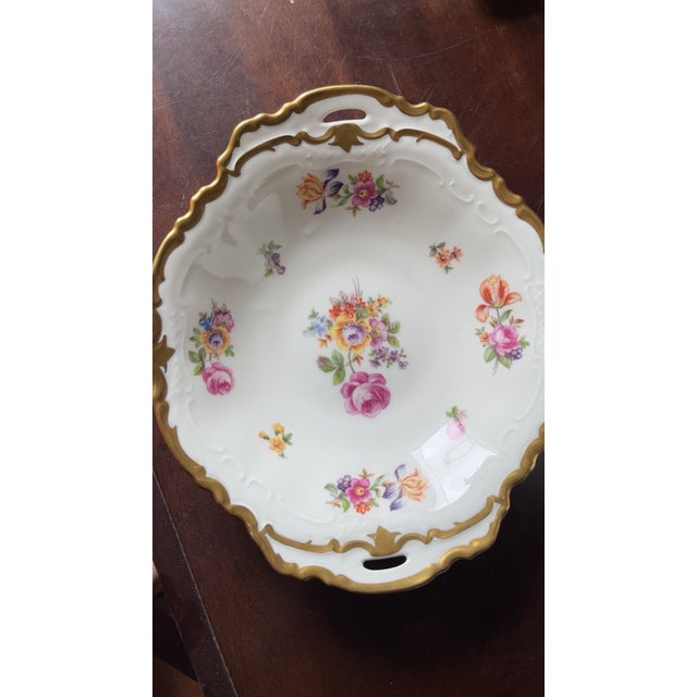 Howard Reichenbach 1930s Reichenbauch Platter Fine China For Sale - Image 4 of 5