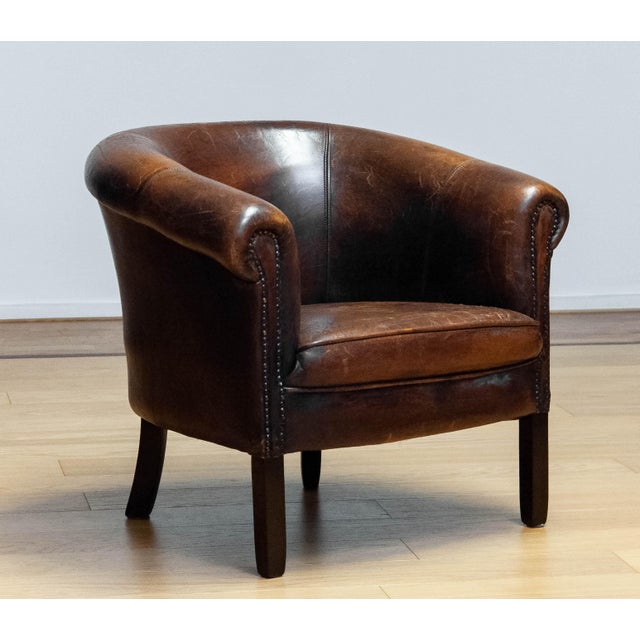 Swedish Sheepskin Leather Armchair, 1960s For Sale - Image 15 of 15