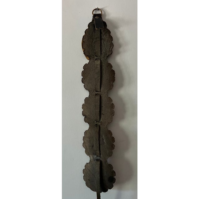 Vintage Brass and Leather Horse Bridle Strap For Sale - Image 9 of 9