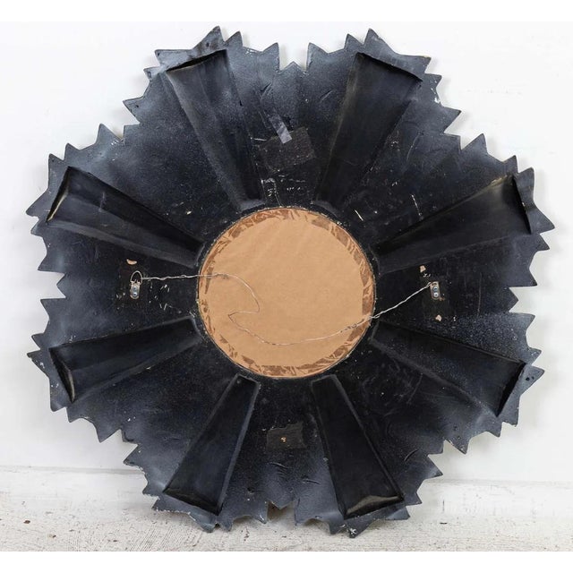 Silver Large Scale Silver Starburst Mirror For Sale - Image 8 of 10