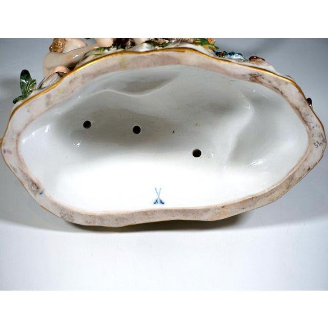 Large The Catch of the Triton Mythological Group by J. J. Kändler for Meissen, 1860s For Sale - Image 9 of 11
